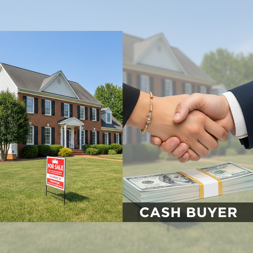 cash offer vs realtor Woodbridge VA in Prince William County
