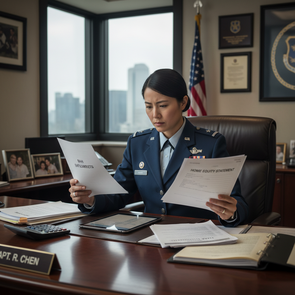 BAH home equity Maryland military PCS